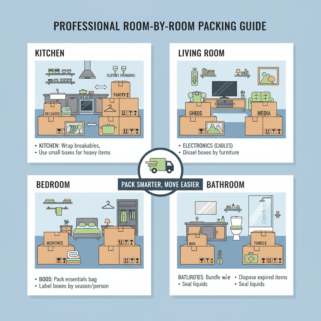 How to Pack Like a Pro: A Room-by-Room Guide for Your Irish Move